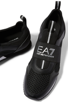 EA7 Logo-Printed Band Sneakers